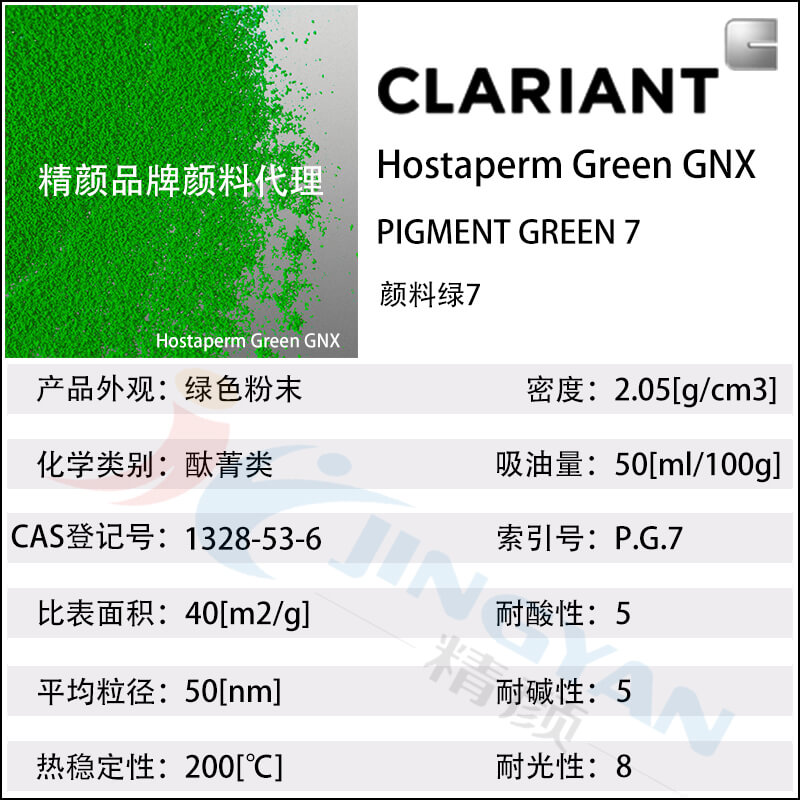 科萊恩GNX顏料綠7數據表
