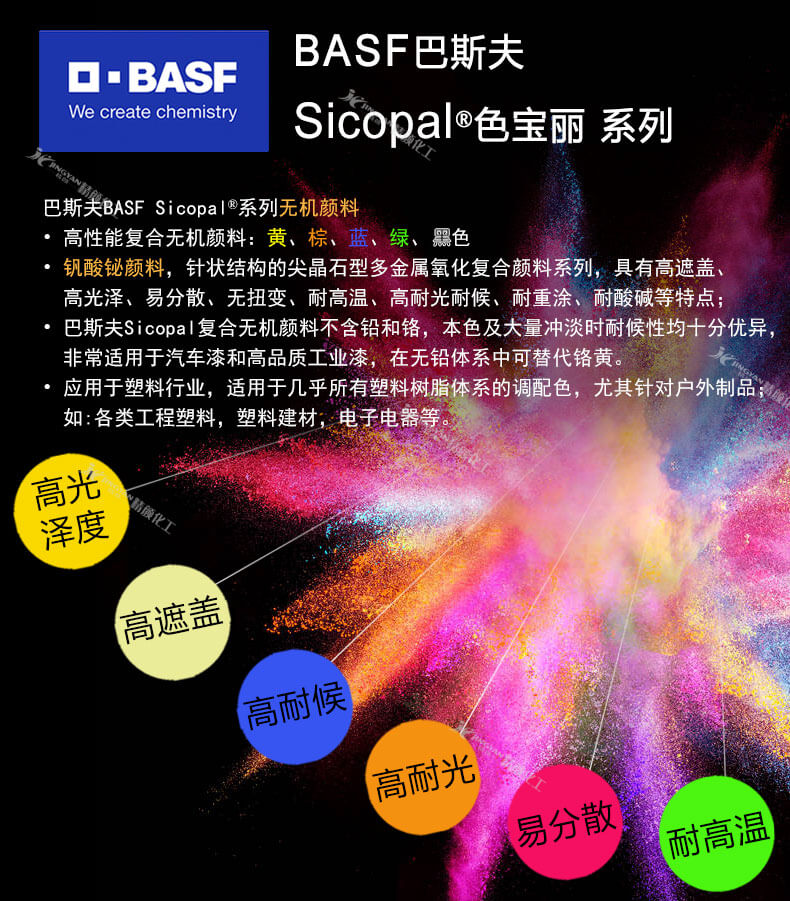 巴斯夫色麗寶無機復合顏料優勢